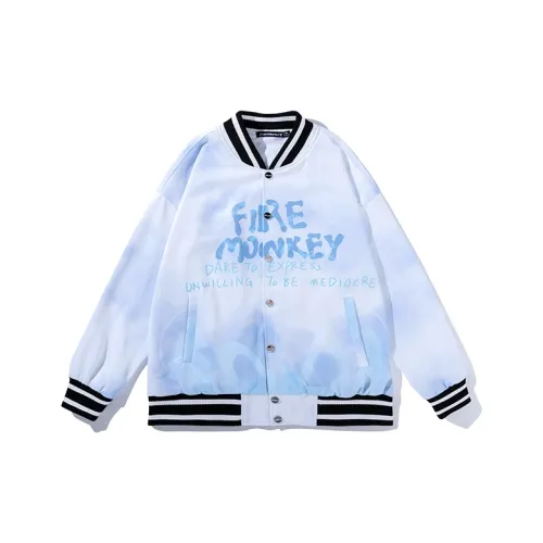 FireMonkey 화이트 남녀공용 야구 져지