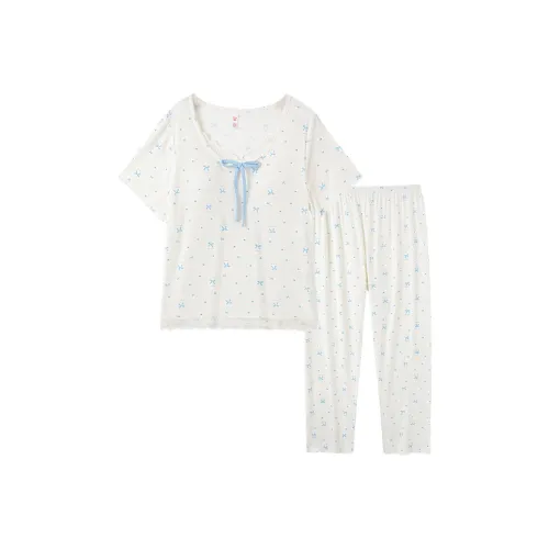 Sleeping Beauty Pajama Set Women's White