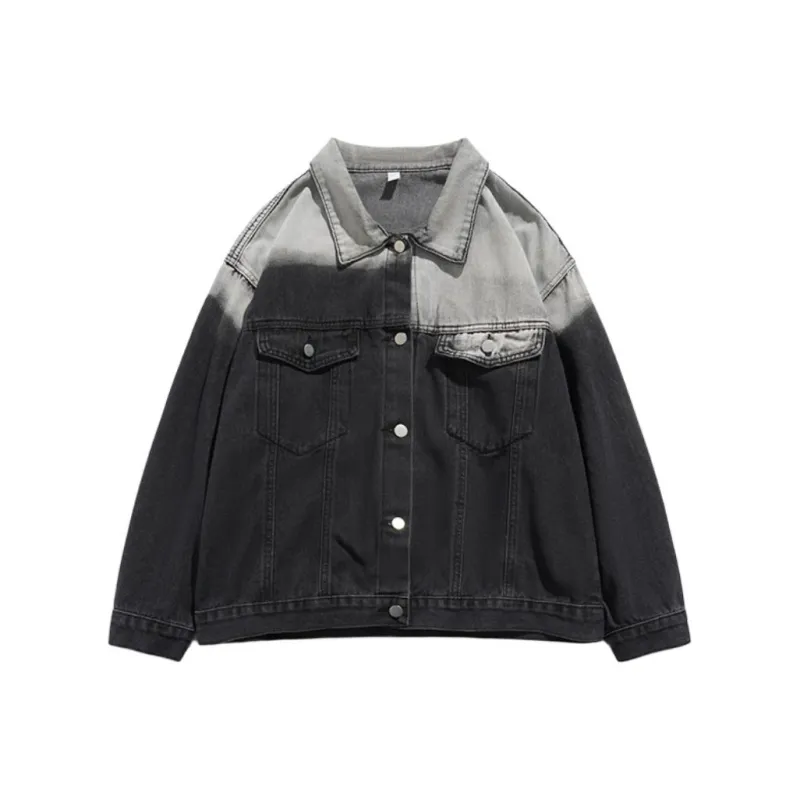 TESTUNG Denim Jacket Unisex Black-0