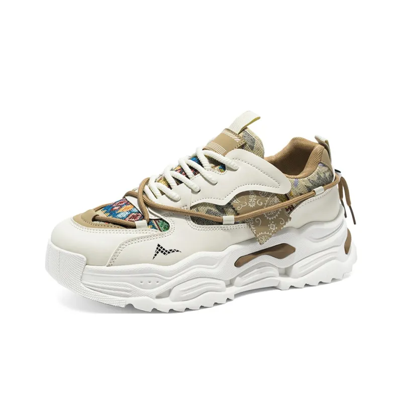 ATONGMU Cushioning, Slip Resistant, Abrasion Resistant, Height Increasing Low Top Chunky Sneakers Men's-8
