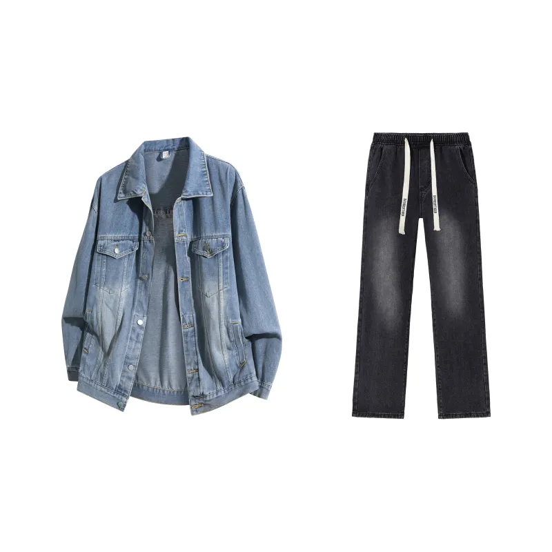 DANGERTIGER Denim Jacket Set Unisex-0
