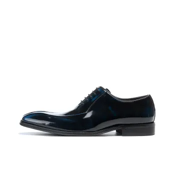 ASTON M.JAZZ Dress Shoes Men Low Top Blue/Gold