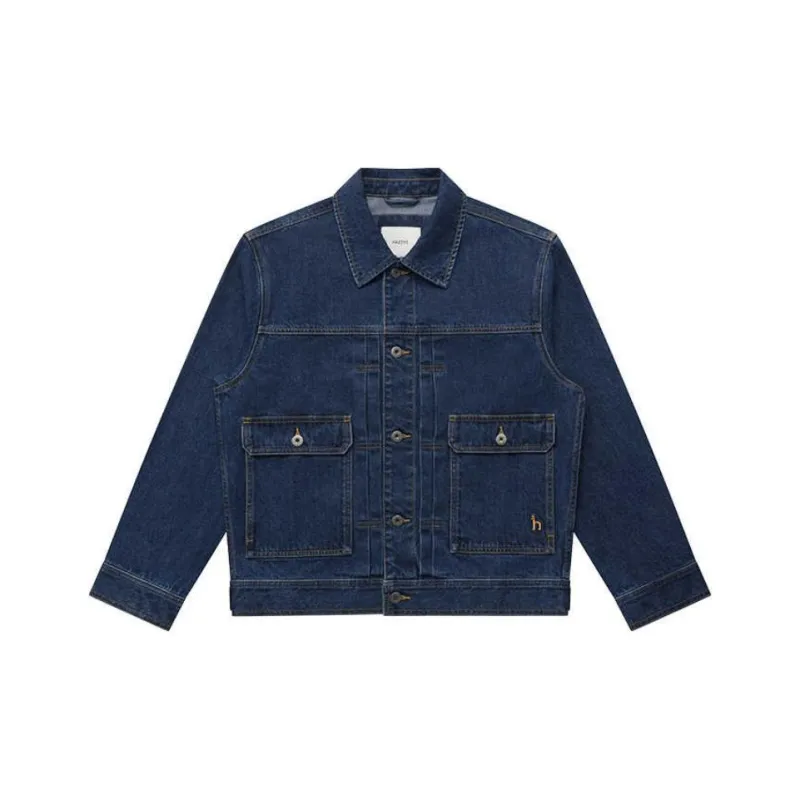 HAZZYS Denim Jacket Men's Dark Blue-0