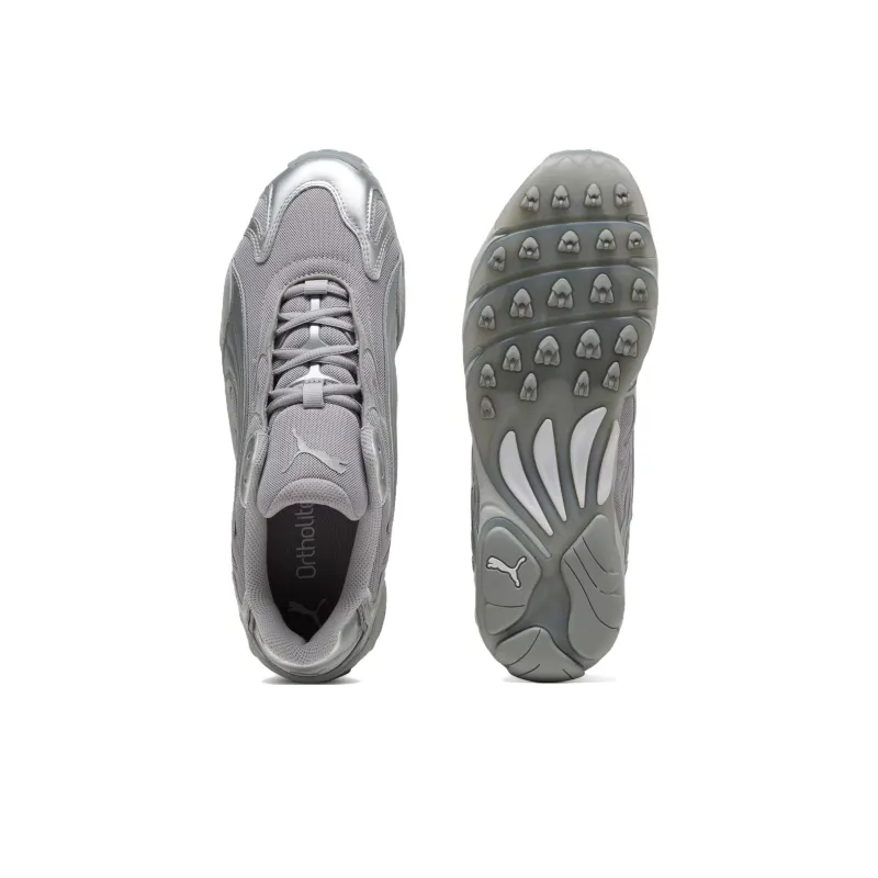 PUMA Inhale Anti Slip Wear Resistant Low Top Casual Running Shoes Unisex Silver Gray-3