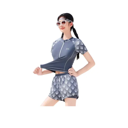 Barbie Two Piece Swimsuit Women's Gray
