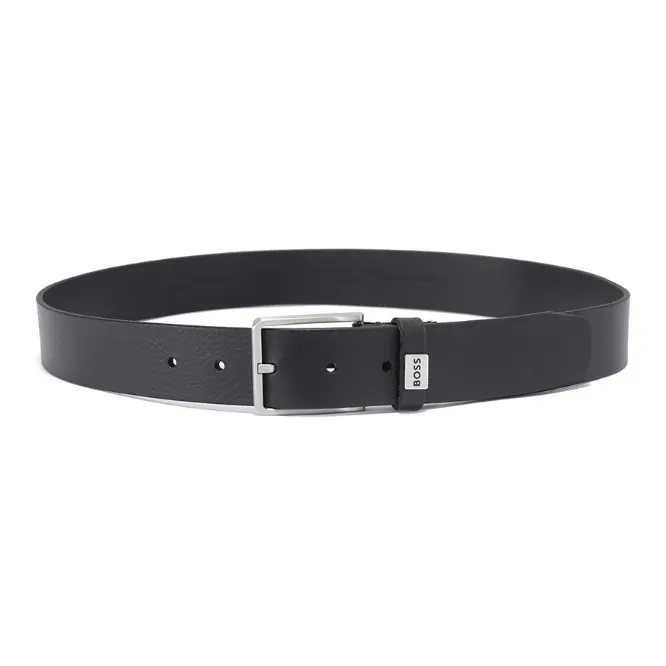 HUGO BOSS Leather Logo Keeper Belt-3
