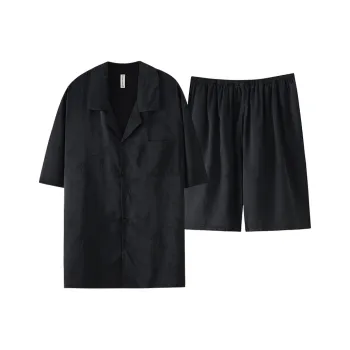 XIAFENYAN Pajama Set Unisex Black