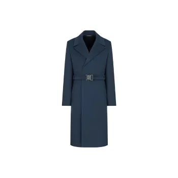 DIOR Quarterly New Products Coats Men Marine Blue
