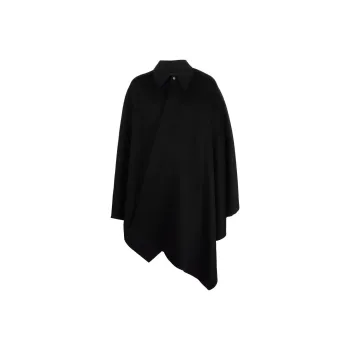 NANUSHKA Wool Poncho Coat