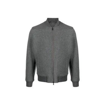 BARBA Band-collar Virgin Wool Jacket