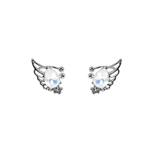 Universe Search S925 Silver Clip On Earrings Women's