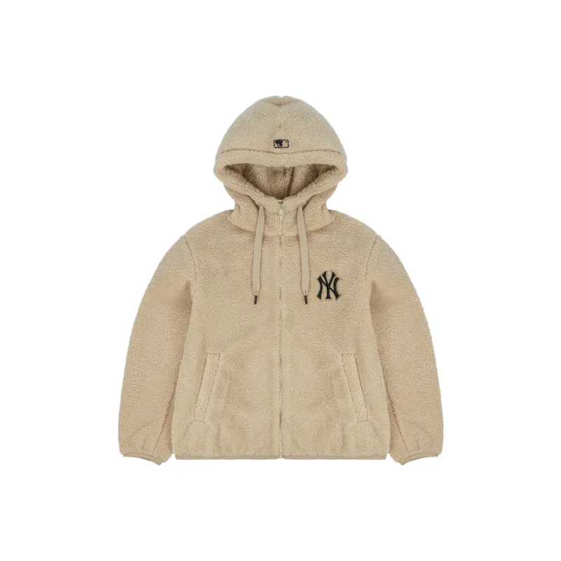 MLB New York Yankees Velvet Jackets Unisex Sandy Brown-0