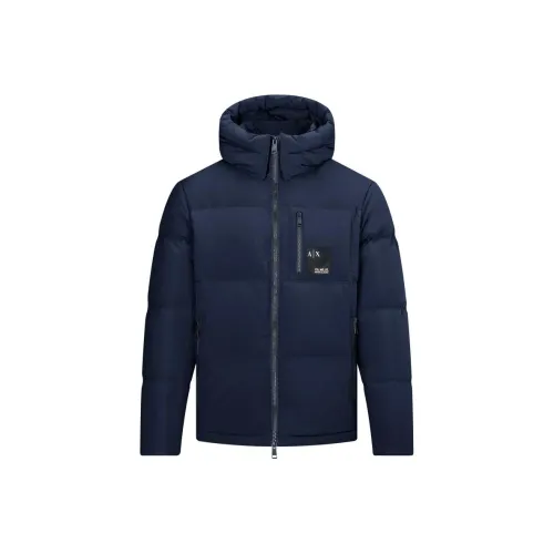 ARMANI EXCHANGEAE FW22 Down Jacket Men's Marine Blue