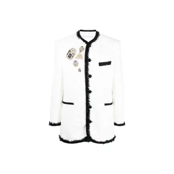 BALMAIN Coats Men White