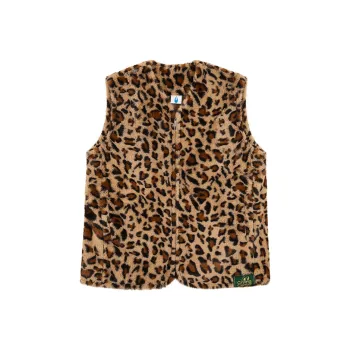 Crying Center Vest Unisex Leopard Print