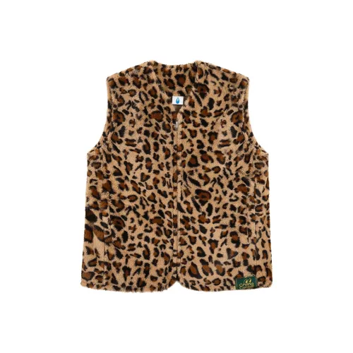 Crying Center Vest Unisex Leopard Print