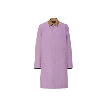 PRADA Cotton Raincoat Coats Men's Purple