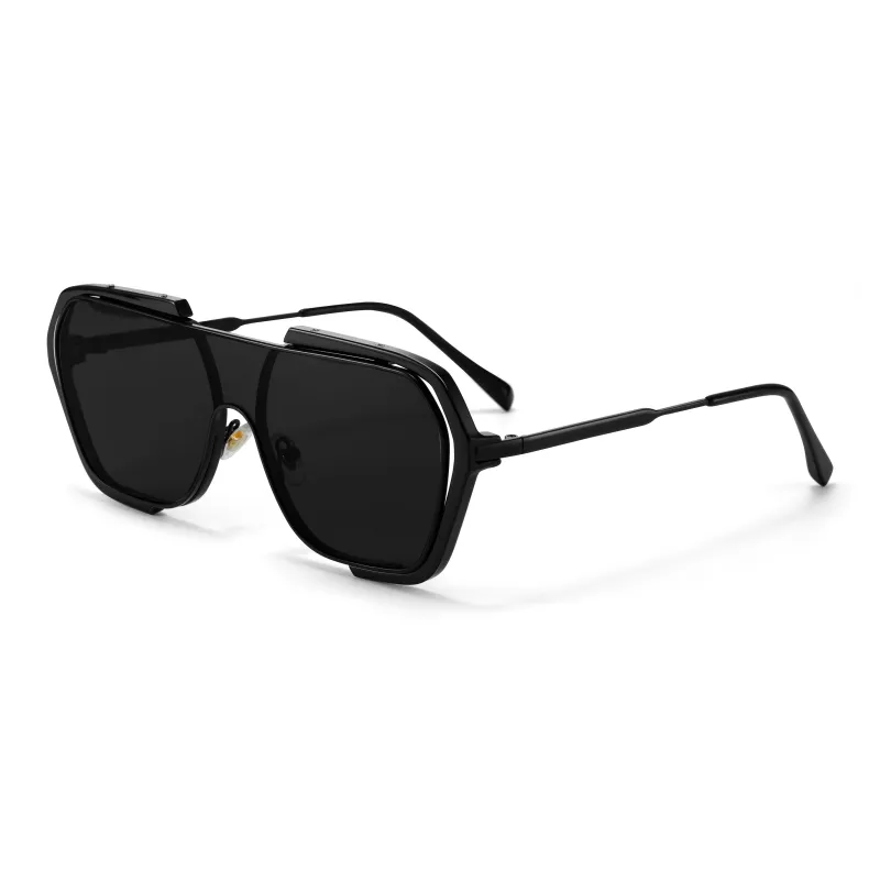 Wood Premium Alloy TR/Memory Plastic Square Sunglasses Women's-2