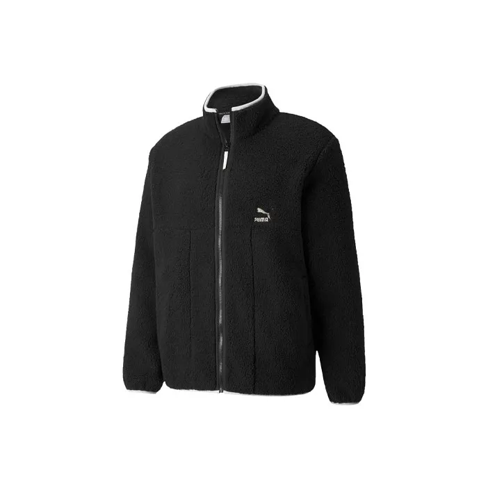 PUMA CLASSICS Boa Velvet Jackets Men Black-0
