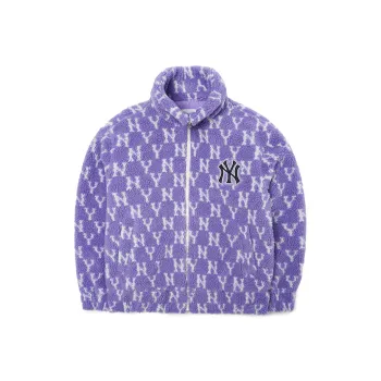 MLB New York Yankees Velvet Jackets Unisex Purple