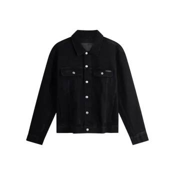 CALVIN KLEIN Denim Jacket Men's Denim Black