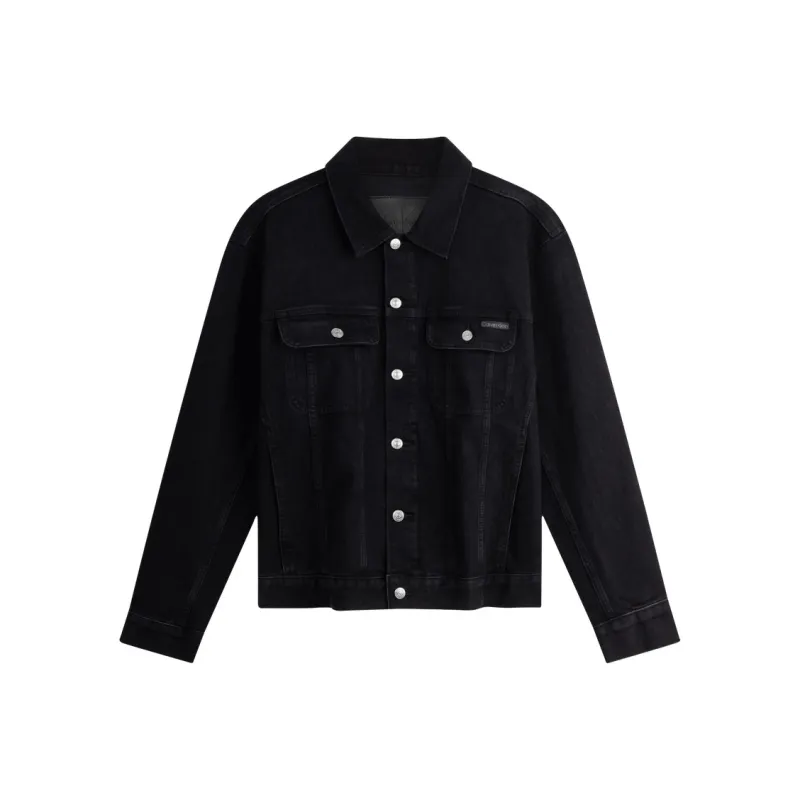 CALVIN KLEIN Denim Jacket Men's Denim Black-0