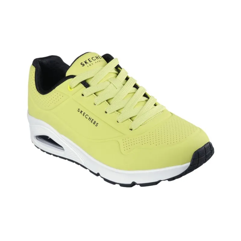 Skechers Uno Stand Low Top Casual Shoes Men's Yellow-2