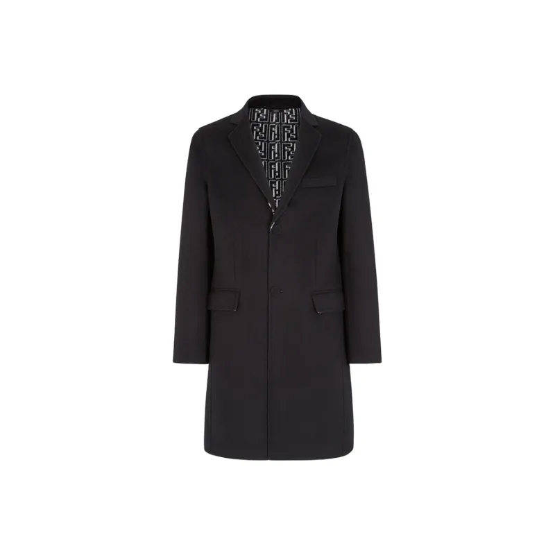 FENDI Coats Men Black-0