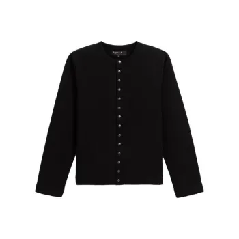 Agnes B. Press stud Cotton Cardigan
