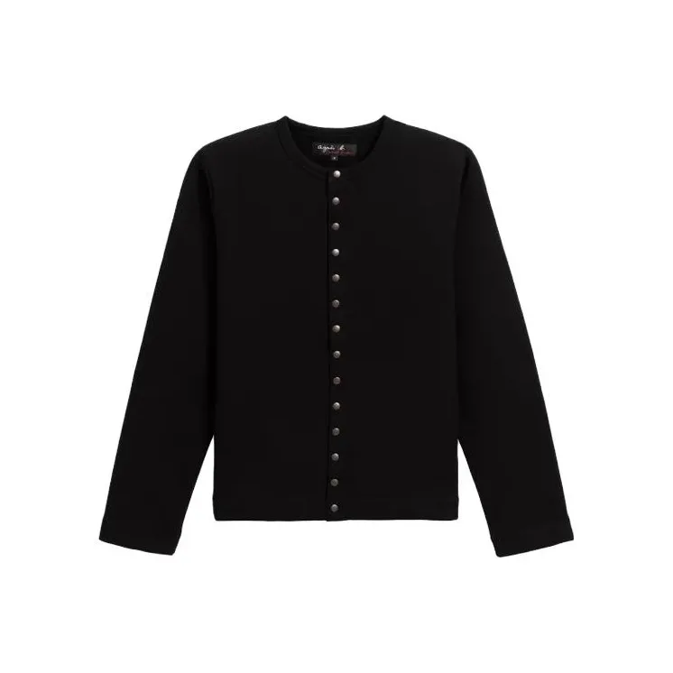 Agnes B. Press stud Cotton Cardigan-0