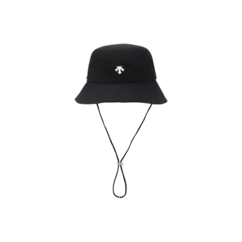 DESCENTE Polyester Bucket Hats Unisex Black