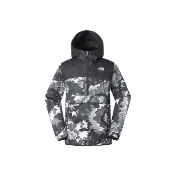 THE NORTH FACE Wind And Water Repellent Windbreaker Jacket Men's Black Print
