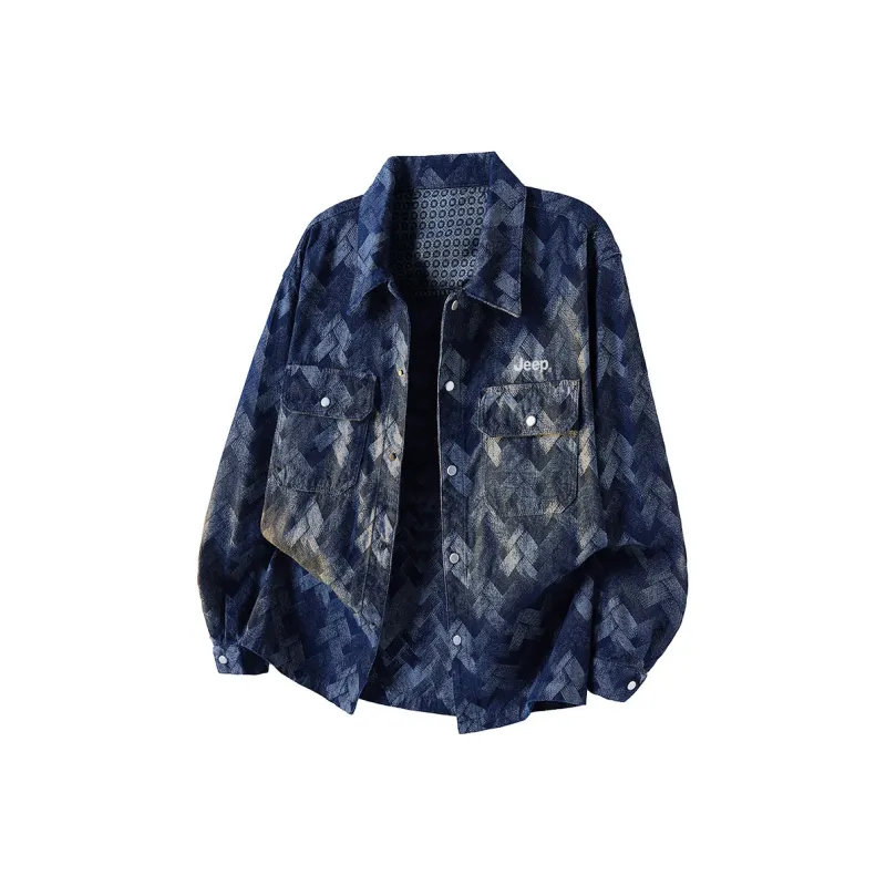 Jeep Leisure Collection Denim Jacket Unisex Blue-0