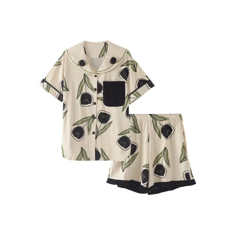 Qiao Ni Tong Pajama Set Women's Image Color-0