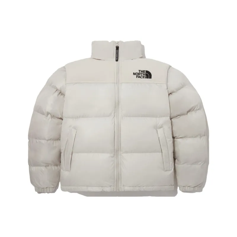THE NORTH FACE M'S Nuptse On Ball Jacket White Sand Unisex Korea Version-0