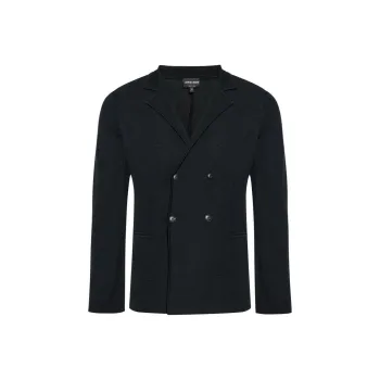 GIORGIO ARMANI Double breasted Jacket In Virgin Wool And Cashmere