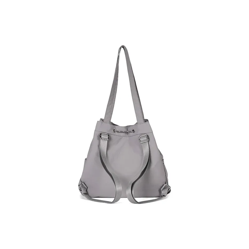 Dubaolu Fabric Shoulder Bag Medium Size Women's Black/Gray-10