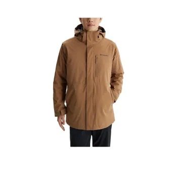 Columbia Omni Heat FW24 Waterproof And Windproof Windbreaker Jacket Men Umber