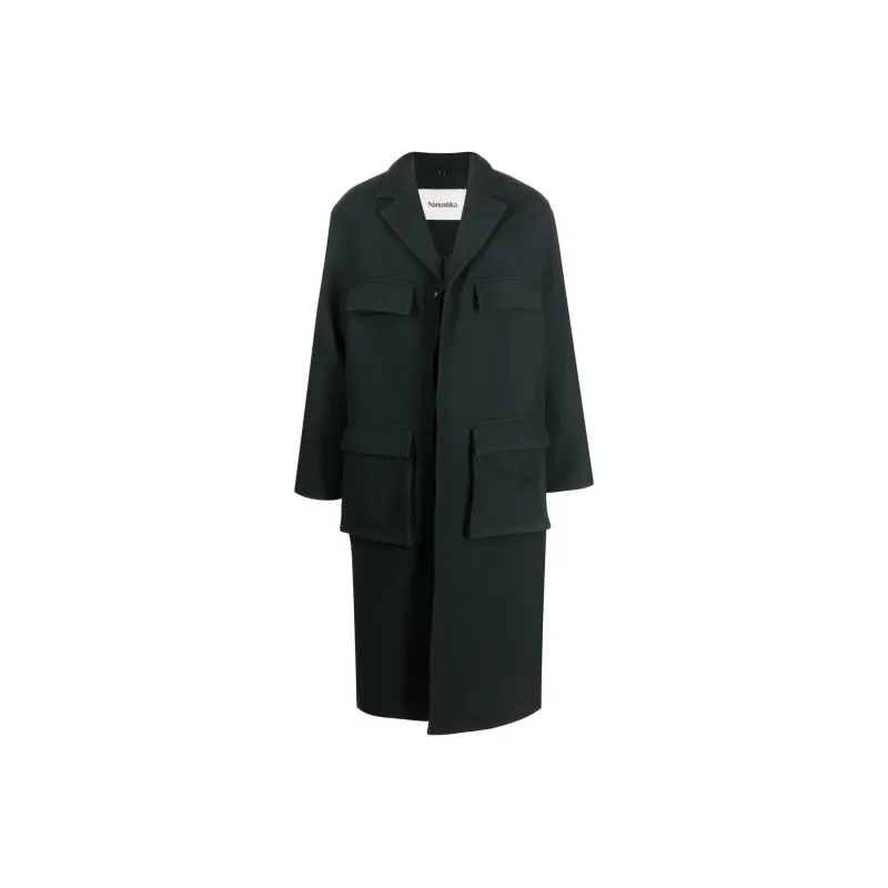 NANUSHKA Single breasted Long Coat-0