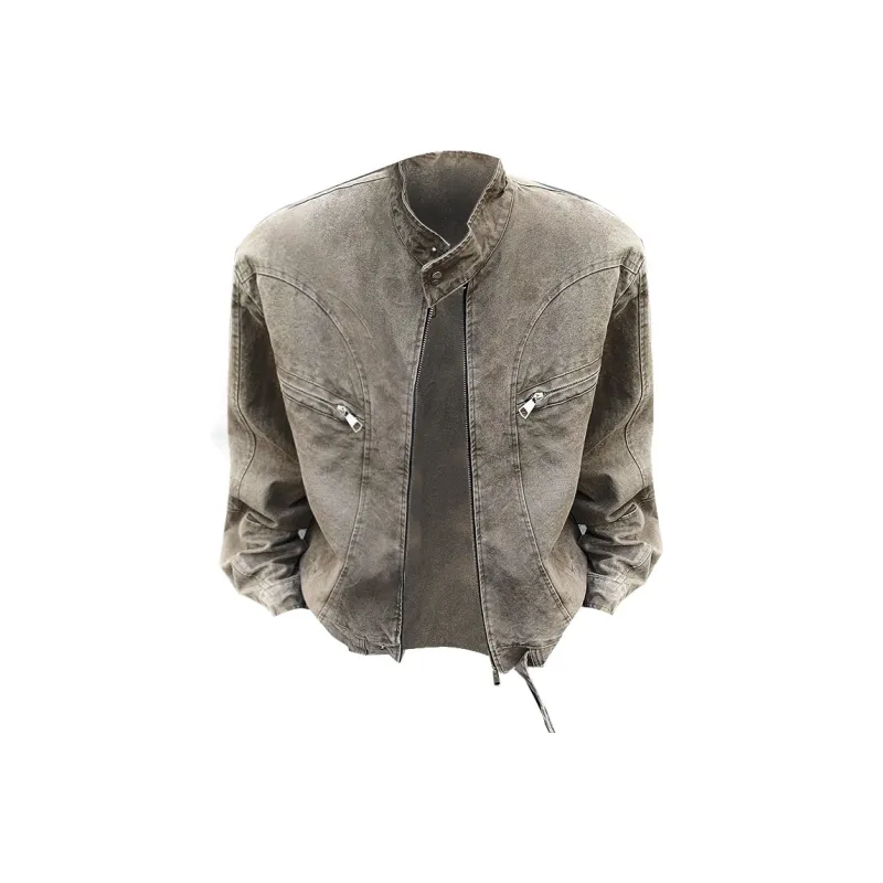 LA'T.WEEKEND Denim Jacket Unisex Gray-0