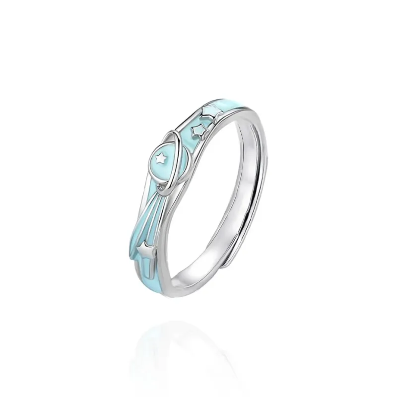 MAGICPOLE 925 Sterling Silver With Zircon Rings Unisex Silver-0