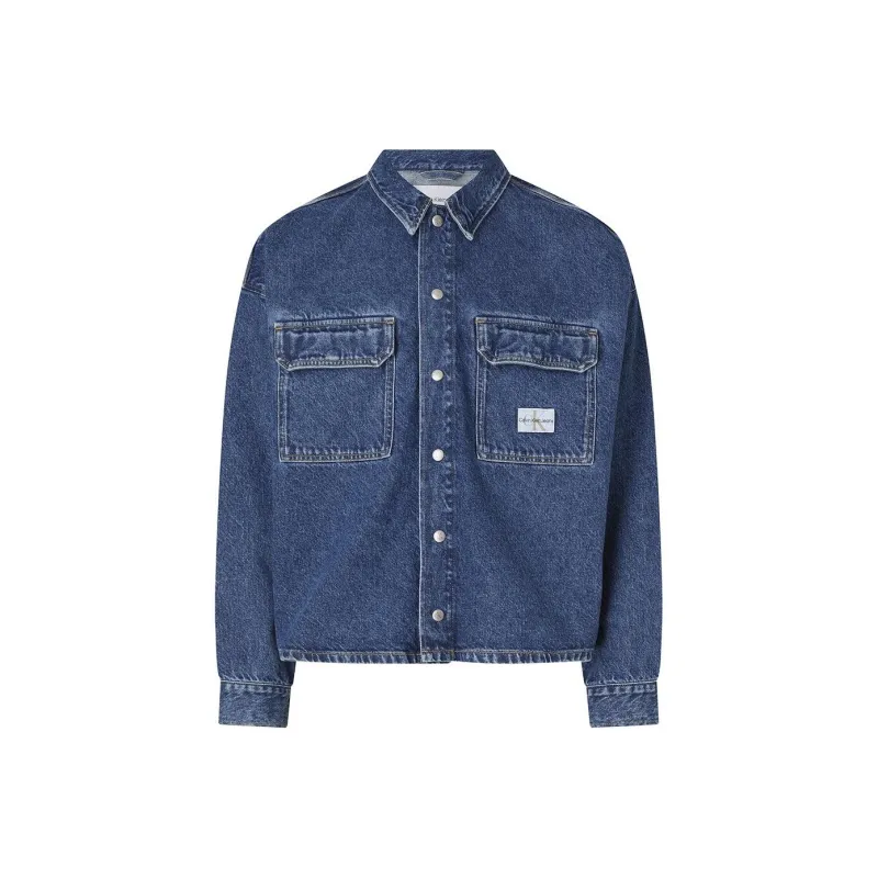 CALVIN KLEIN Denim Jacket Men's Blue-0