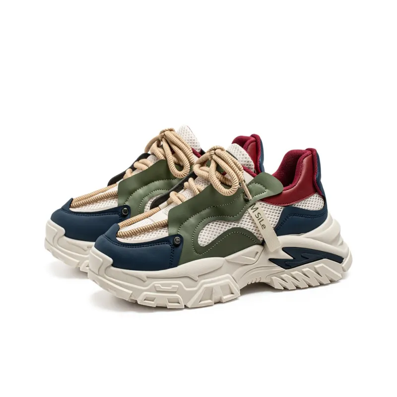 HACKBUTEER Low Top Chunky Sneakers Men's Box Included-9