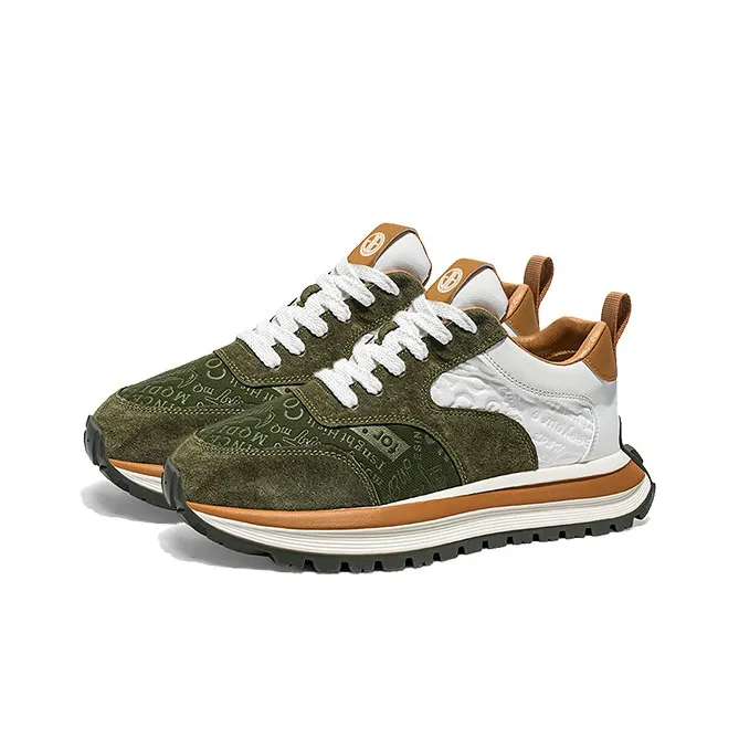 Yi Jiabao Abrasion Resistant Slip Resistant Low Top Chunky Sneakers Men's-5