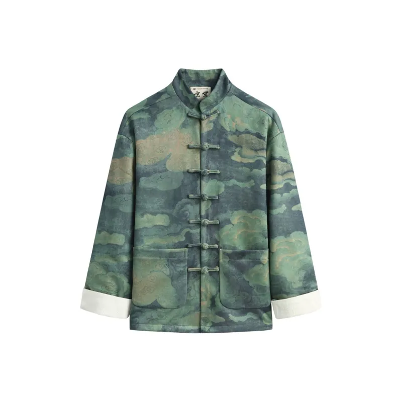 XUANSHENG Jackets Coats Men's Auspicious Clouds-0