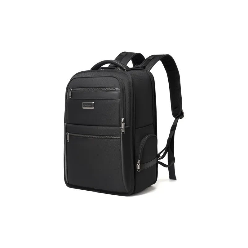 CROSSGEAR Cow Leather Backpack Regular Unisex Black-1