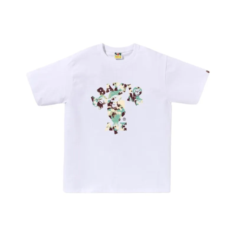 Bape Map Camo College Milo Tee-5