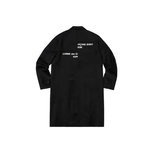 Supreme Comme Des Garcons Shirt Wool Overcoat