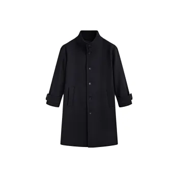 Massimo Dutti Coats Men Navy Blue