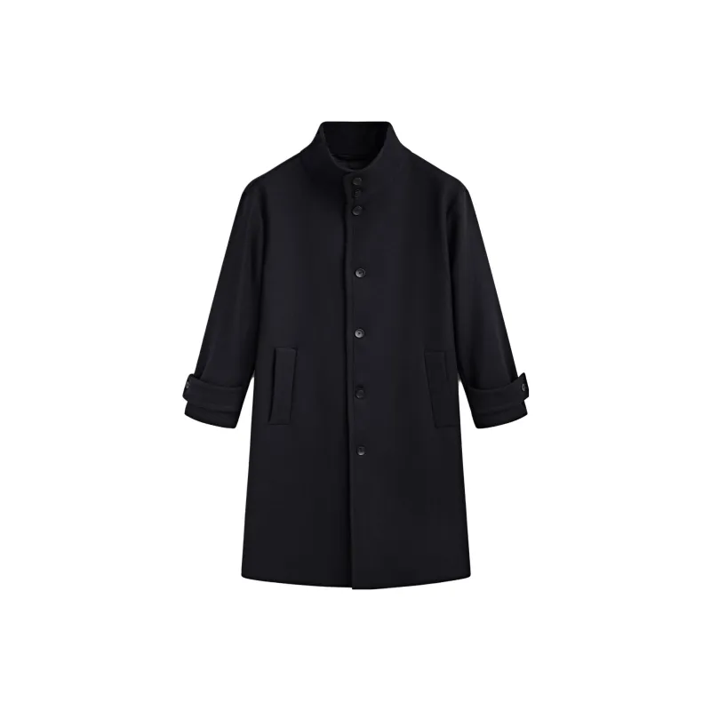 Massimo Dutti Coats Men Navy Blue-0